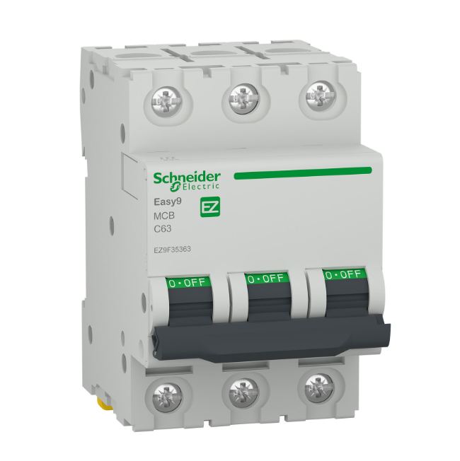 Автоматичен прекъсвач Schneider Electric Easy9 3P 63A C 6kA